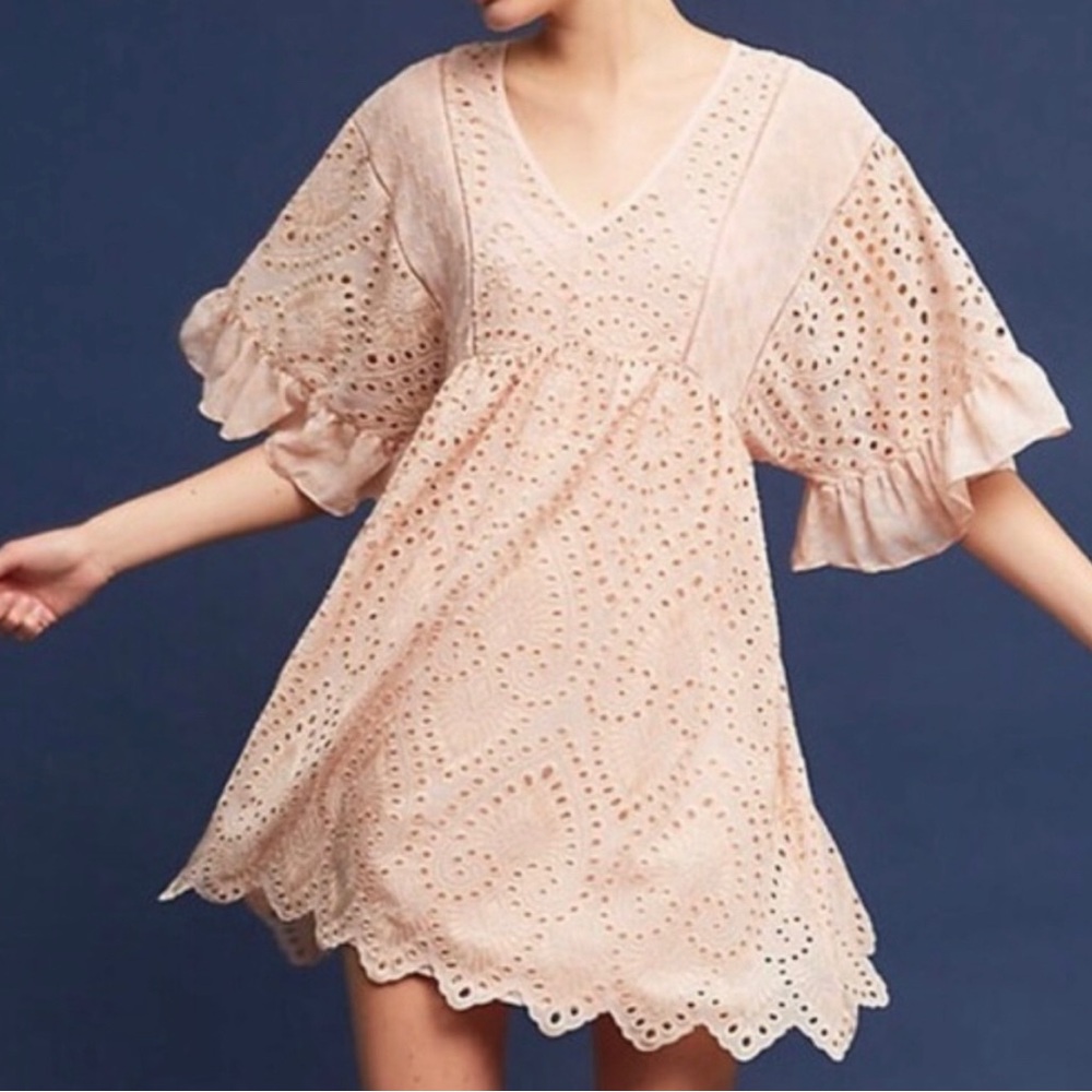 Light Pink Boho Dress - 6